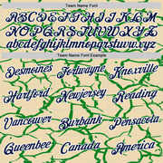 Custom Cream Navy-Grass Green 3D Esports Performance T-Shirt