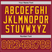 Custom Crimson Crimson-Gold Performance T-Shirt