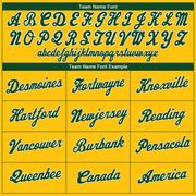 Custom Gold Green-White Performance T-Shirt