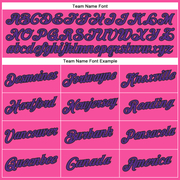 Custom Pink Purple-Black Performance T-Shirt