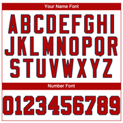 Custom Cream Red-Navy Performance T-Shirt