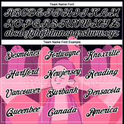 Custom Black Pink-White 3D Pink Ribbon Breast Cancer Performance T-Shirt