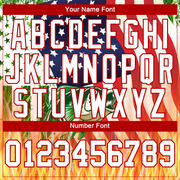 Custom Royal White-Red 3D American Flag And Bass Fish Fishing Long Sleeve Performance T-Shirt