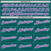 Custom Teal Purple-White Performance T-Shirt