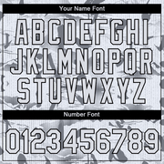 Custom Gray White-Black 3D Pattern Design Chinese Style Words And Mountain Performance T-Shirt