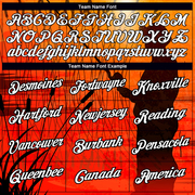 Custom Orange White-Black 3D Pattern Design Fishing Performance T-Shirt