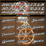 Custom Brown Orange-Black 3D Pattern Design Sailing Ship Wheel Lifebuoy Compass Columbus Day Performance T-Shirt