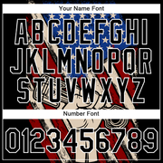 Custom Black White 3D Pattern Design American Flag Tool Wrench Labor Day Performance T-Shirt