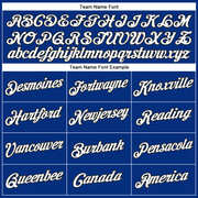 Custom Royal White-Black Performance T-Shirt