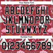 Custom Red Black-White 3D Pattern Design Animal Crane Performance T-Shirt