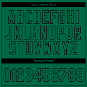 Custom Kelly Green Black 3D Skull Fashion Performance T-Shirt