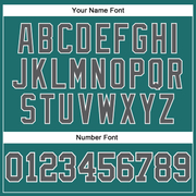 Custom Aqua Steel Gray-White Long Sleeve Performance T-Shirt