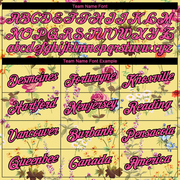 Custom Yellow Pink-Black 3D Pattern Design Tropical Hawaii Palms Trees Performance T-Shirt