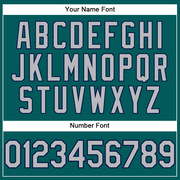 Custom Teal Gray-Navy Performance T-Shirt