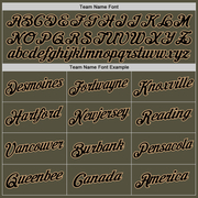 Custom Olive Black-Old Gold Performance Salute To Service T-Shirt