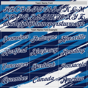 Custom Navy Blue-White 3D Esports Performance T-Shirt