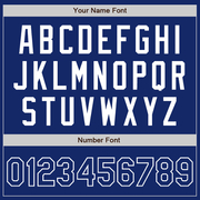 Custom Royal Royal-White Two-Button Unisex Softball Jersey