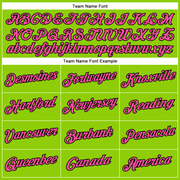 Custom Neon Green Pink-Black Performance T-Shirt