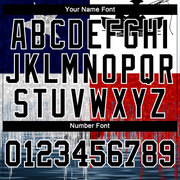 Custom Red Black-Navy 3D Texas Flag And Fish Fishing Long Sleeve Performance T-Shirt