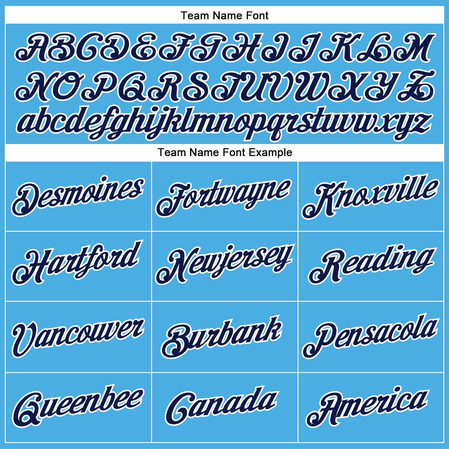 Custom Sky Blue Navy-White Performance T-Shirt