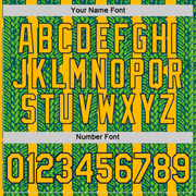 Custom Gold Aurora Green Midnight Green-Navy 3D Esports Performance T-Shirt