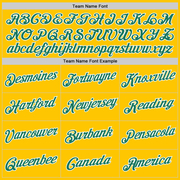 Custom Gold Kelly Green-White Performance T-Shirt