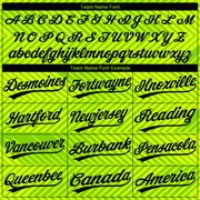 Custom Neon Green Black 3D Pattern Two-Button Unisex Softball Jersey