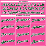 Custom Pink Green-White Performance T-Shirt