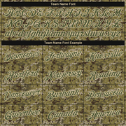 Custom Camo Olive-Cream Performance Salute To Service T-Shirt