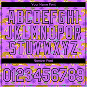 Custom Purple Black 3D Pattern Design Tiger Performance T-Shirt