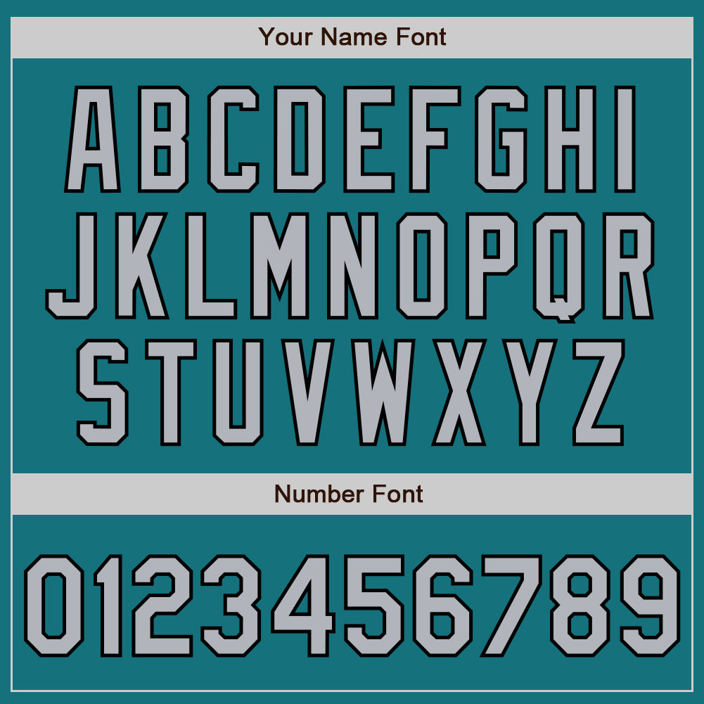 Custom Teal Black Pinstripe Gray Two-Button Unisex Softball Jersey