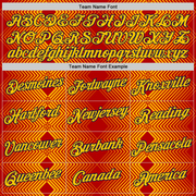 Custom Red Yellow-Navy 3D Esports Performance T-Shirt