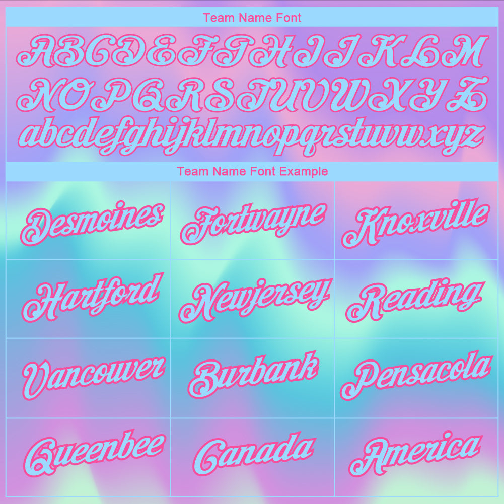 Custom Tie Dye Light Blue-Pink 3D Performance T-Shirt