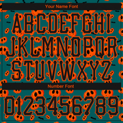 Custom 3D Pattern Halloween Pumpkins Long Sleeve Performance T-Shirt