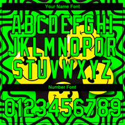 Custom Pea Green Black 3D Pattern Design Smile Emoji Performance T-Shirt