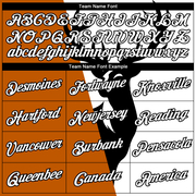 Custom White Texas Orange-Black 3D Animal Deer Hunting Long Sleeve Performance T-Shirt