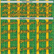 Custom Gold Aurora Green Midnight Green-Navy 3D Esports Performance T-Shirt