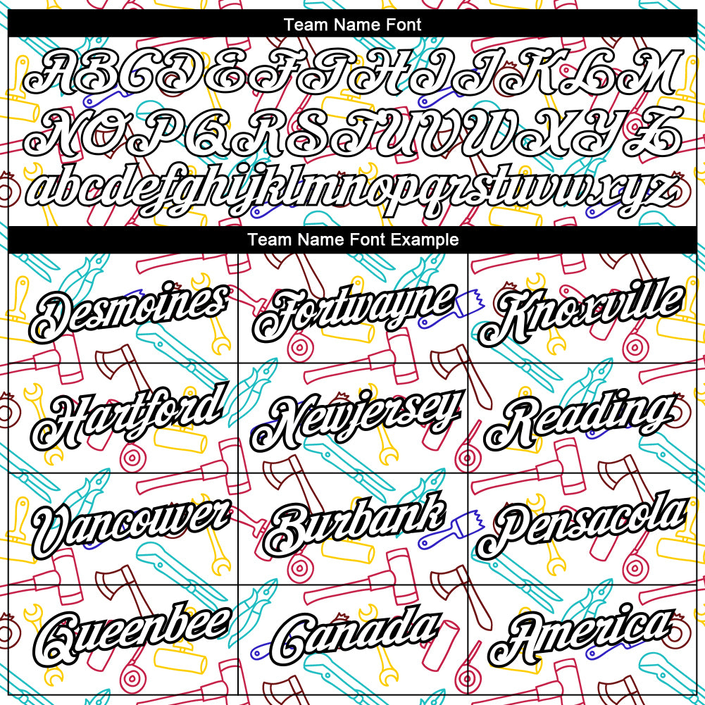 Custom White Black 3D Pattern Design Tool Labor Day Performance T-Shirt