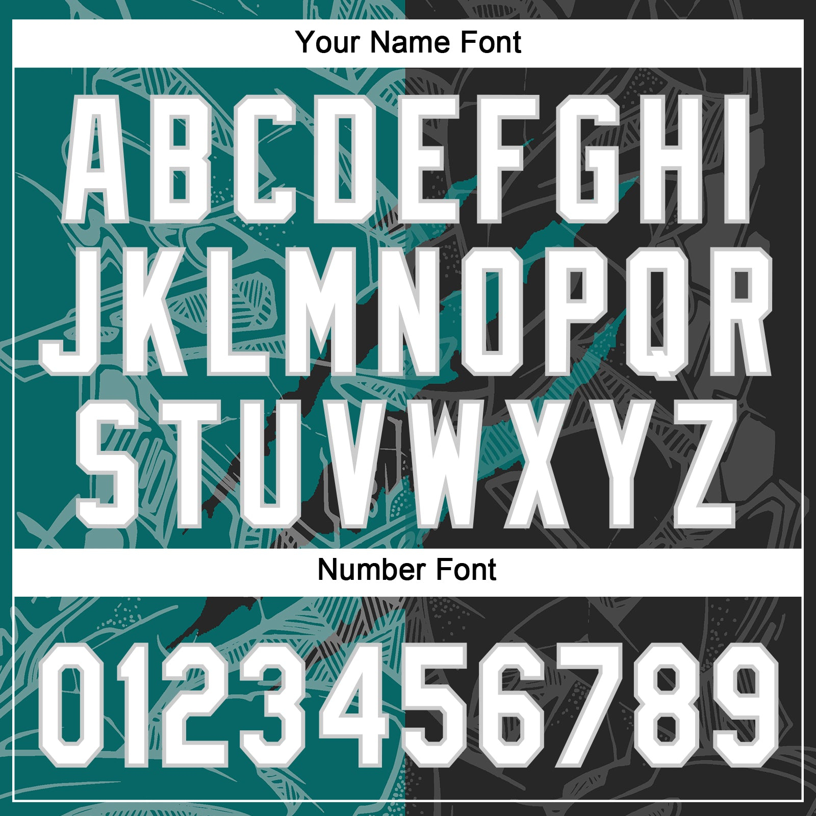 Custom Graffiti Pattern Black Teal-Gray 3D Two-Button Unisex Softball Jersey