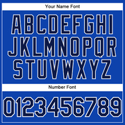 Custom Thunder Blue Navy-White Performance T-Shirt