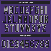 Custom Purple Black-Gray Performance T-Shirt