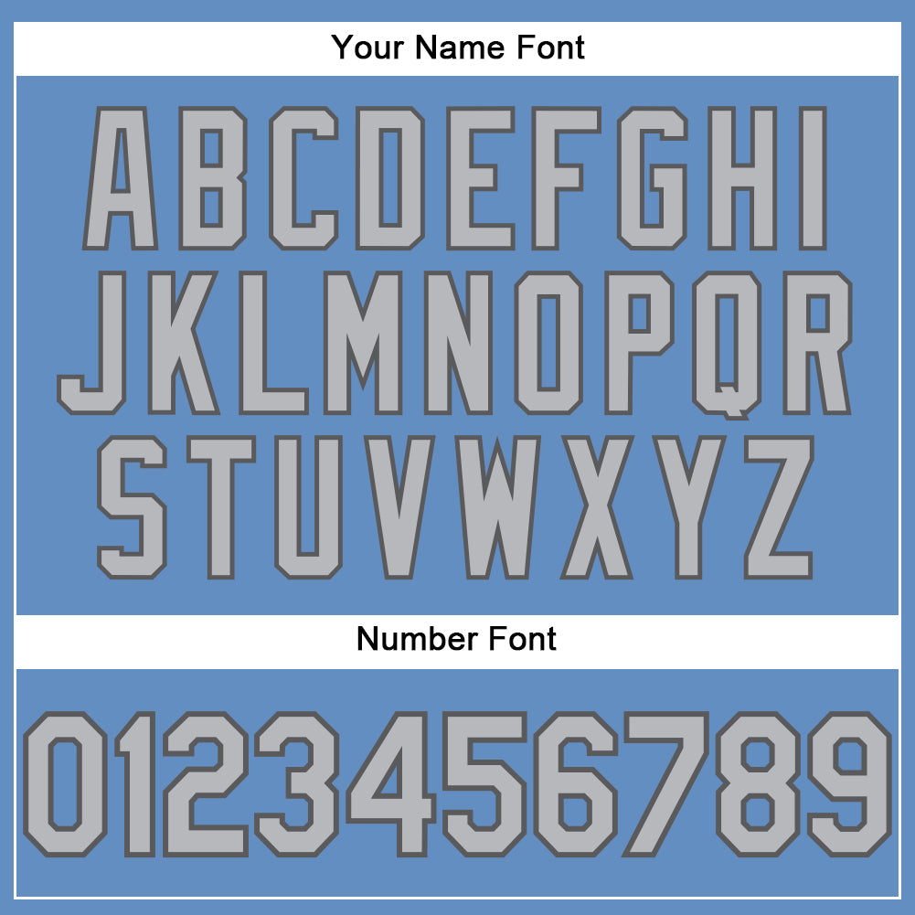 Custom Light Blue Gray-Steel Gray Performance T-Shirt