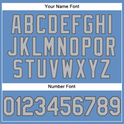 Custom Light Blue Gray-Steel Gray Performance T-Shirt