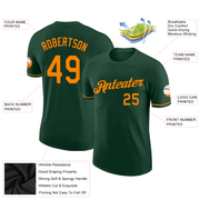 Custom Green Bay Orange Performance T-Shirt