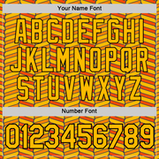 Custom Gold Orange US Navy Blue-Black 3D Esports Performance T-Shirt