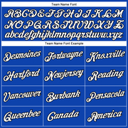 Custom Thunder Blue White-Black Performance T-Shirt