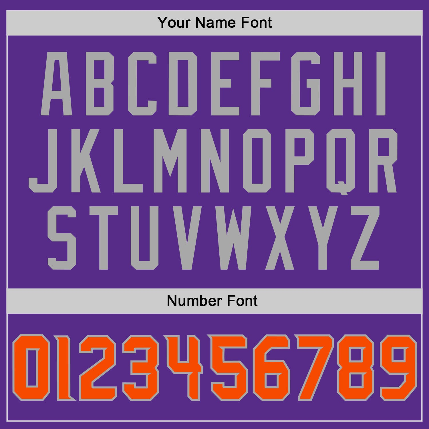 Custom Purple Orange-Gray Performance T-Shirt