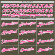 Custom Olive Pink-White Performance Salute To Service T-Shirt