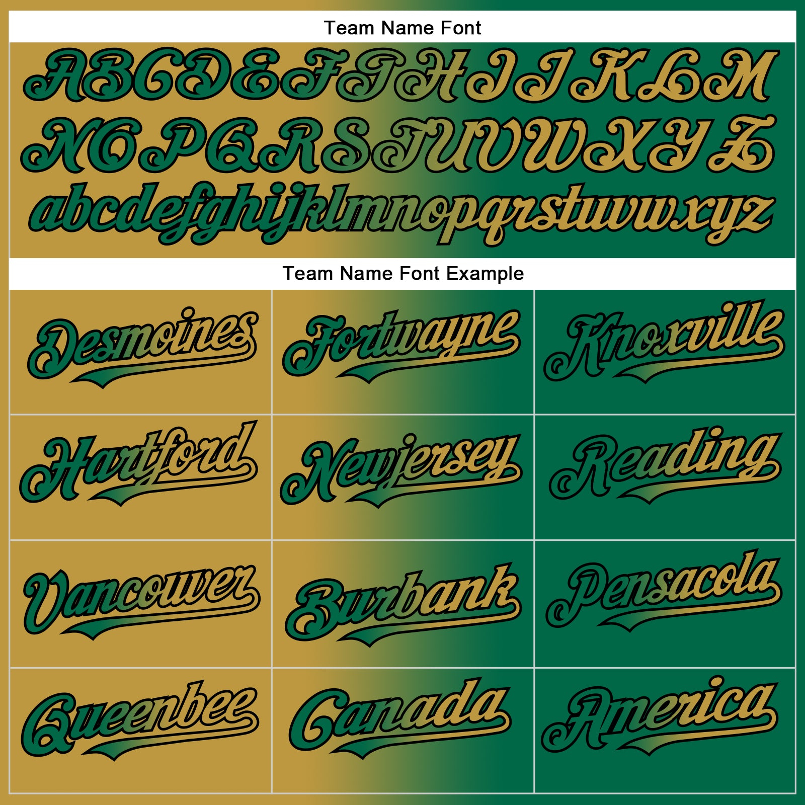 Custom Kelly Green Old Gold-Black Gradient Fashion Two-Button Unisex Softball Jersey