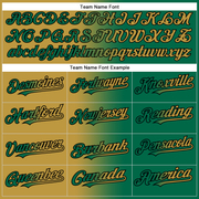Custom Kelly Green Old Gold-Black Gradient Fashion Two-Button Unisex Softball Jersey